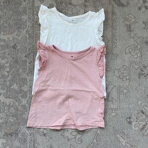 H&M cotton ruffle tank tops - H&m cotton tank bundle